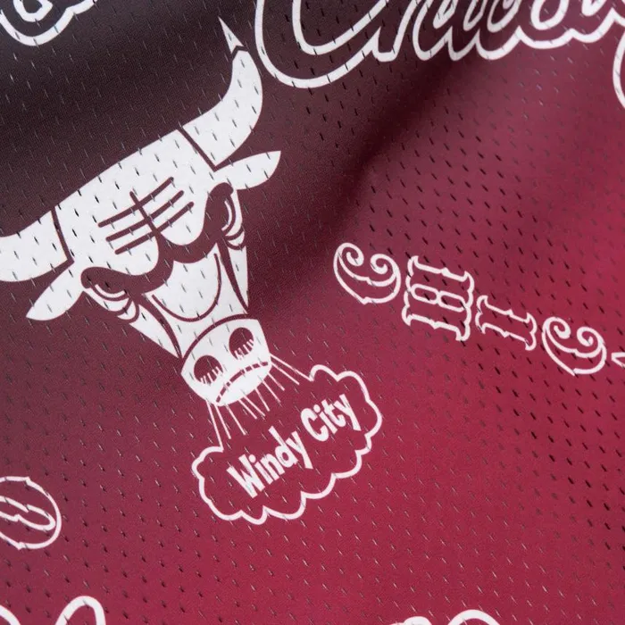 Mitchell and Ness Destination Leisure Button Up Shirt Chicago Bulls Men TShirts and Tops Mitchell and Ness Destination Leisure Button Up Shirt Chicago Bulls Men TShirts and Tops