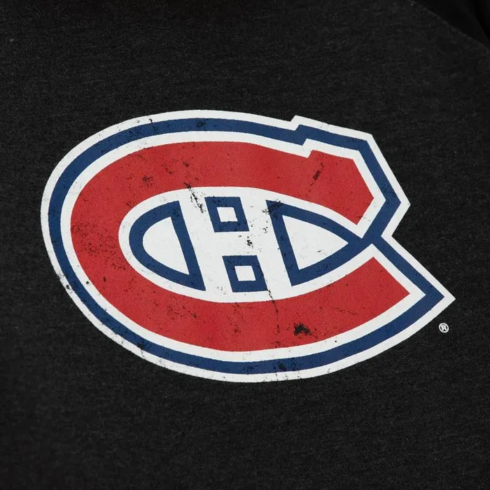 Mitchell and Ness Distressed Logo Hoody Montreal Canadiens Men Hoodies and Sweatshirts Mitchell and Ness Distressed Logo Hoody Montreal Canadiens Men Hoodies and Sweatshirts