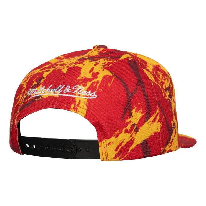 Mitchell and Ness Down For All Snapback HWC Atlanta Hawks Men Hats and Headwear Mitchell and Ness Down For All Snapback HWC Atlanta Hawks Men Hats and Headwear