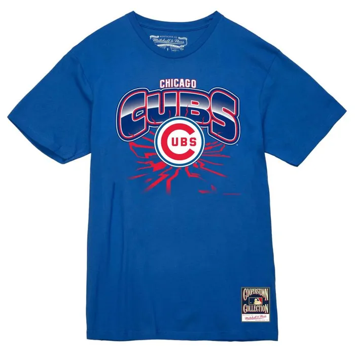 Mitchell and Ness Earthquake Tee Chicago Cubs Men TShirts and Tops