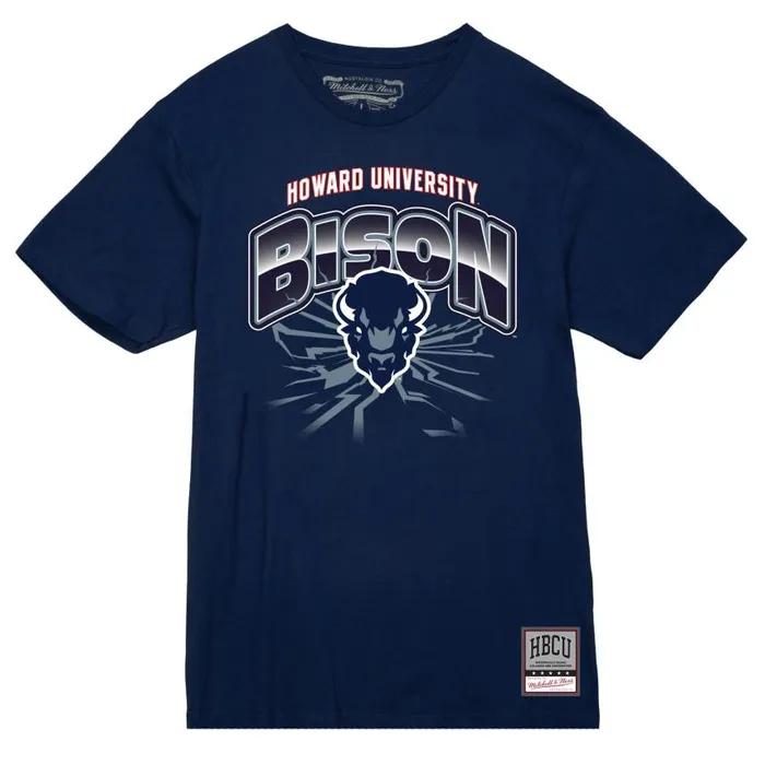 Mitchell and Ness Earthquake Tee Howard University Men TShirts and Tops