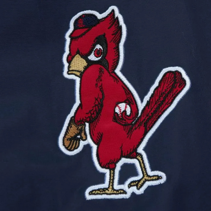 Mitchell and Ness Exploded Logo Warm Up Jacket St Louis Cardinals Men Jackets and Outerwear Mitchell and Ness Exploded Logo Warm Up Jacket St Louis Cardinals Men Jackets and Outerwear