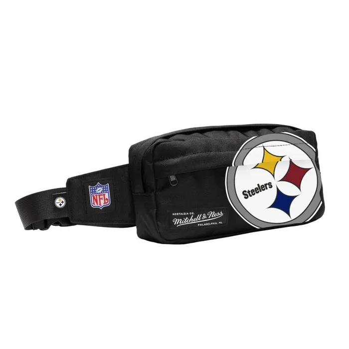 Mitchell and Ness Fanny Pack Pittsburgh Steelers Men Bags and Backpacks