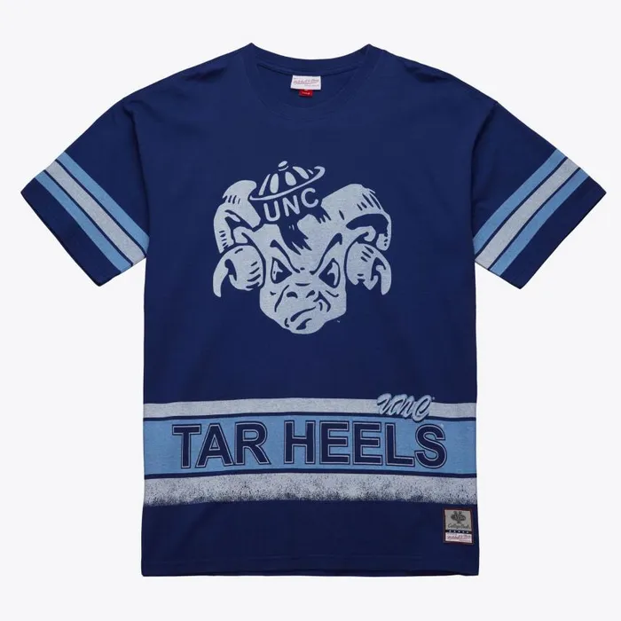 Mitchell and Ness Fashion Oversized SS Tee Vintage Logo University Of North Carolina Men TShirts and Tops Mitchell and Ness Fashion Oversized SS Tee Vintage Logo University Of North Carolina Men TShirts and Tops