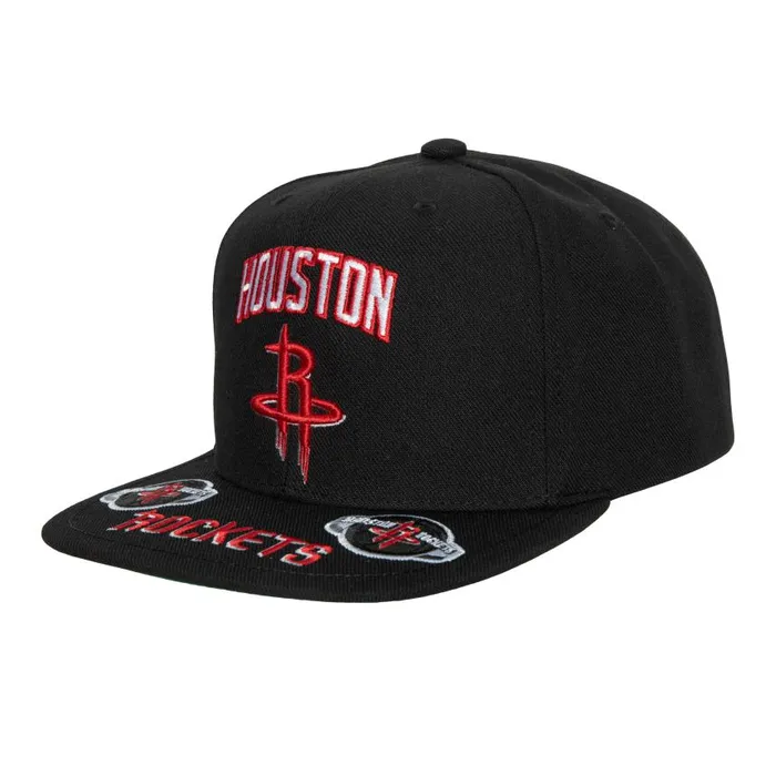 Mitchell and Ness Front Loaded Snapback Houston Rockets Men Hats and Headwear