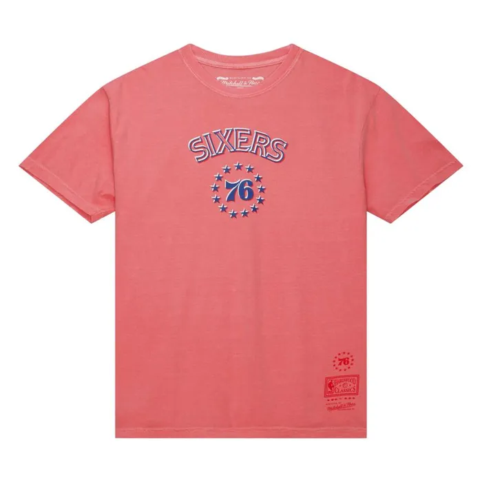 Mitchell and Ness Golden Hour Glaze SS Tee Philadelphia 76ers Men TShirts and Tops Mitchell and Ness Golden Hour Glaze SS Tee Philadelphia 76ers Men TShirts and Tops