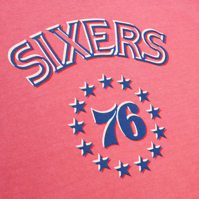 Mitchell and Ness Golden Hour Glaze SS Tee Philadelphia 76ers Men TShirts and Tops Mitchell and Ness Golden Hour Glaze SS Tee Philadelphia 76ers Men TShirts and Tops