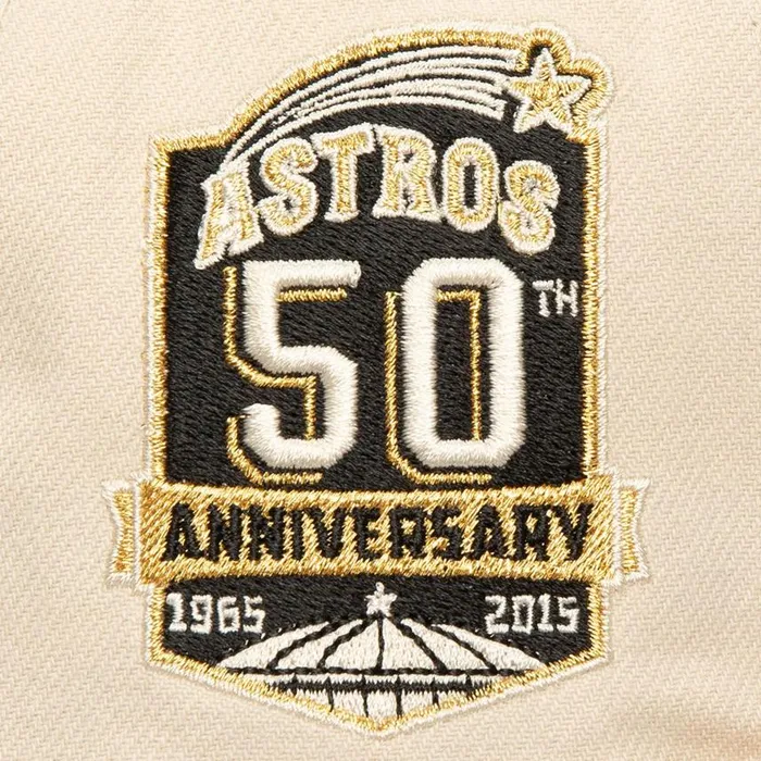 Mitchell and Ness Golden Ivory Snapback Houston Astros Men Hats and Headwear Mitchell and Ness Golden Ivory Snapback Houston Astros Men Hats and Headwear