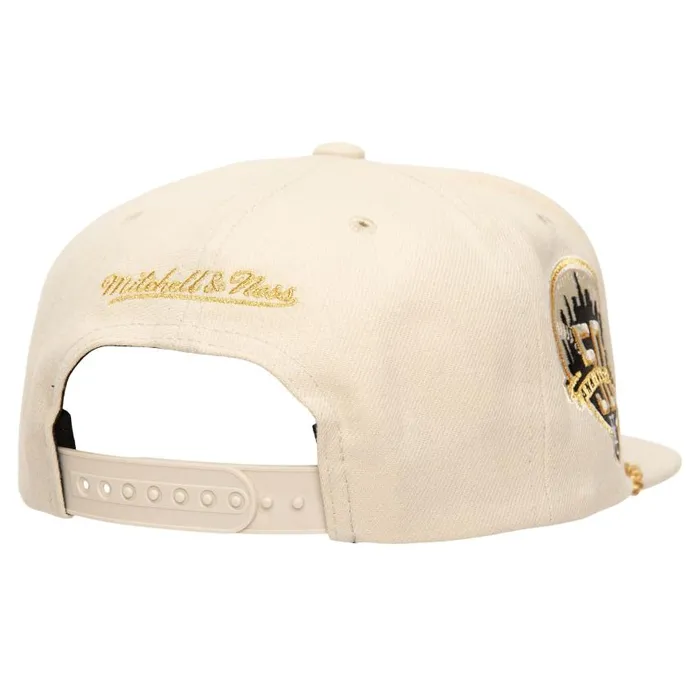 Mitchell and Ness Golden Ivory Snapback New York Mets Men Hats and Headwear Mitchell and Ness Golden Ivory Snapback New York Mets Men Hats and Headwear