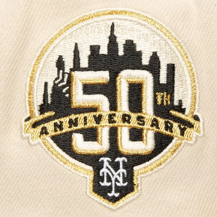 Mitchell and Ness Golden Ivory Snapback New York Mets Men Hats and Headwear Mitchell and Ness Golden Ivory Snapback New York Mets Men Hats and Headwear