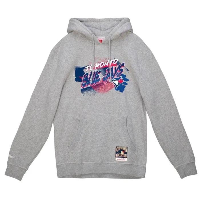 Mitchell and Ness Graff Hoodie Toronto Blue Jays Men Hoodies and Sweatshirts