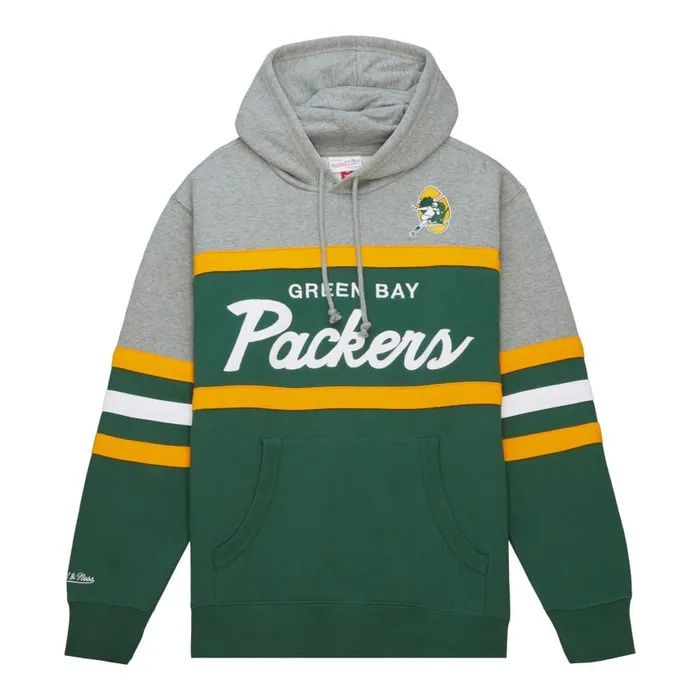 Mitchell and Ness Head Coach Hoodie Green Bay Packers Men Hoodies and Sweatshirts Mitchell and Ness Head Coach Hoodie Green Bay Packers Men Hoodies and Sweatshirts