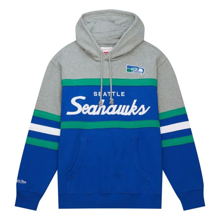 Mitchell and Ness Head Coach Hoodie Seattle Seahawks Men Hoodies and Sweatshirts Mitchell and Ness Head Coach Hoodie Seattle Seahawks Men Hoodies and Sweatshirts