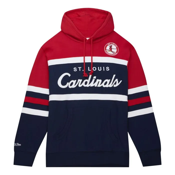 Mitchell and Ness Head Coach Hoodie St Louis Cardinals Men Hoodies and Sweatshirts Mitchell and Ness Head Coach Hoodie St Louis Cardinals Men Hoodies and Sweatshirts