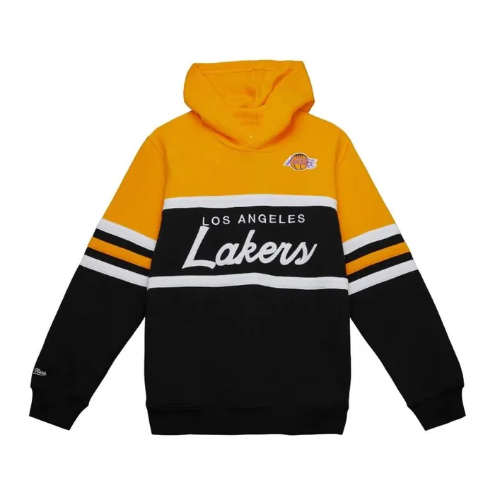 Mitchell and Ness Head Coach Hoody Los Angeles Lakers Kids Hoodies