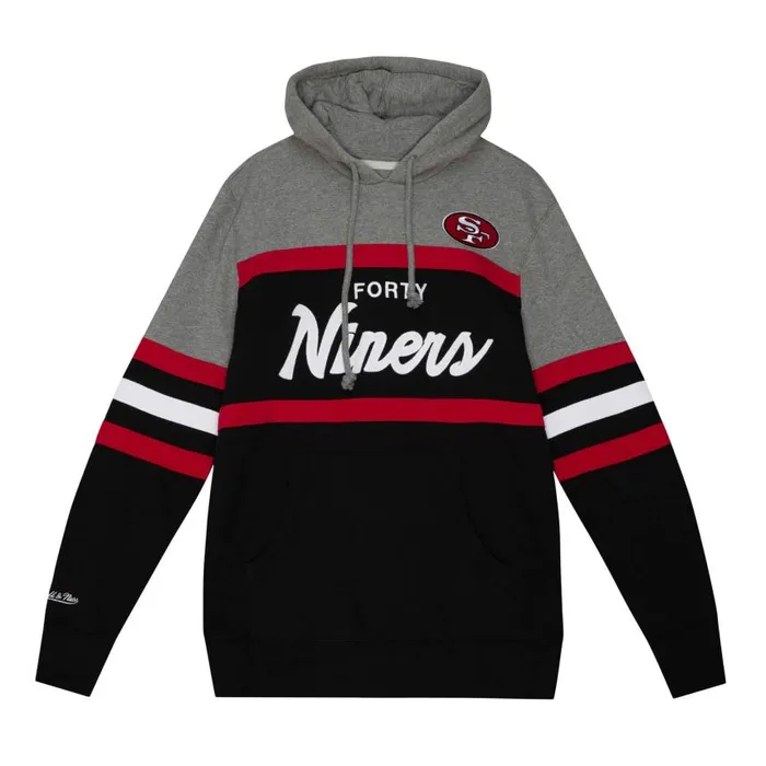 Mitchell and Ness Headcoach Hoody San Francisco 49ers Men Hoodies and Sweatshirts Mitchell and Ness Headcoach Hoody San Francisco 49ers Men Hoodies and Sweatshirts