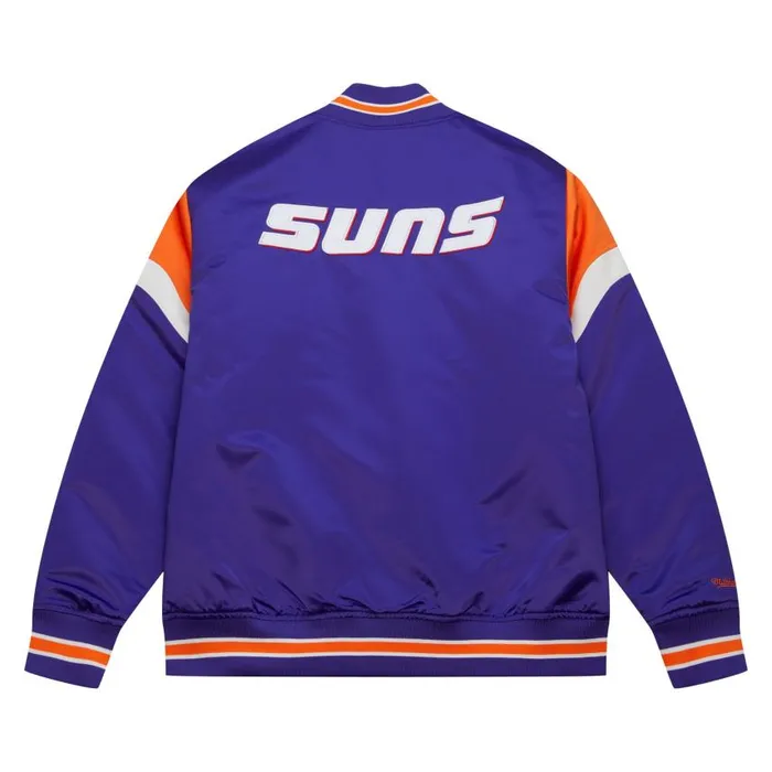 Mitchell and Ness Heavyweight Satin Jacket Phoenix Suns Men Jackets and Outerwear Mitchell and Ness Heavyweight Satin Jacket Phoenix Suns Men Jackets and Outerwear