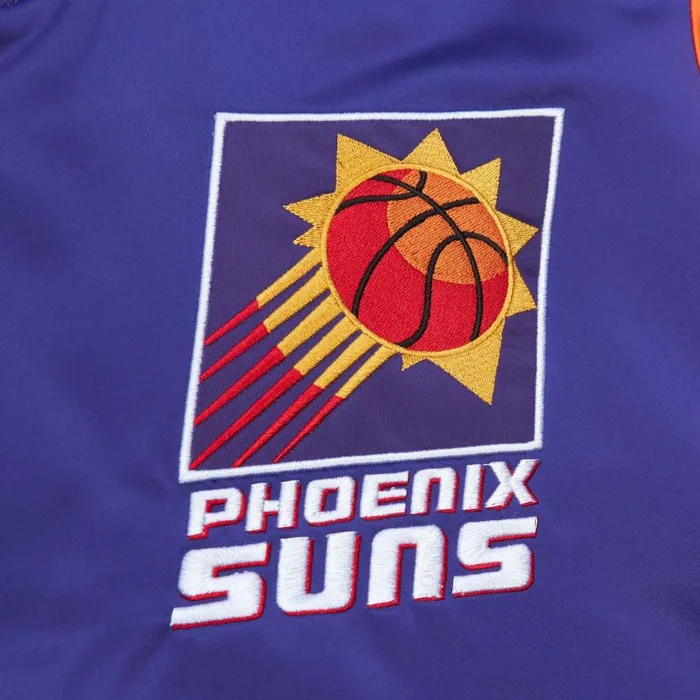 Mitchell and Ness Heavyweight Satin Jacket Phoenix Suns Men Jackets and Outerwear Mitchell and Ness Heavyweight Satin Jacket Phoenix Suns Men Jackets and Outerwear