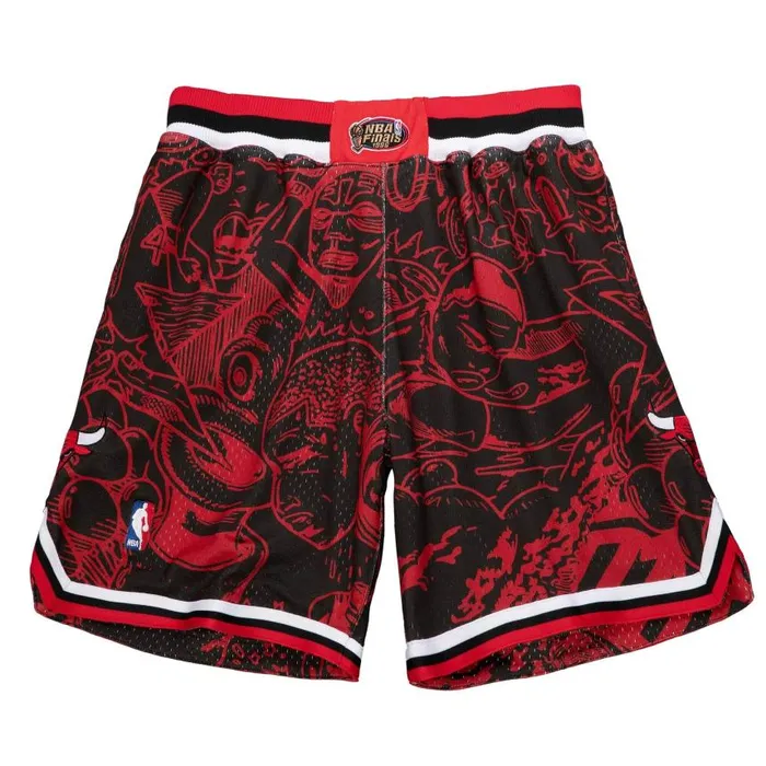 Mitchell and Ness Hebru Shorts Chicago Bulls Men Shorts