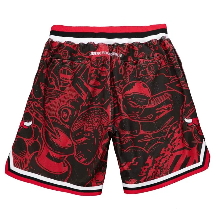 Mitchell and Ness Hebru Shorts Chicago Bulls Men Shorts Mitchell and Ness Hebru Shorts Chicago Bulls Men Shorts