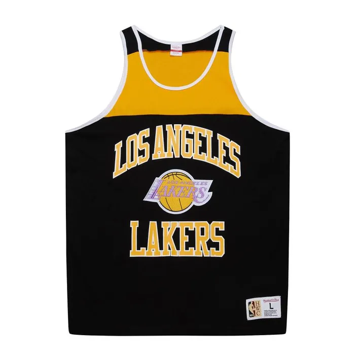Mitchell and Ness Heritage Color Blocked Tank Top Los Angeles Lakers Men TShirts and Tops Mitchell and Ness Heritage Color Blocked Tank Top Los Angeles Lakers Men TShirts and Tops