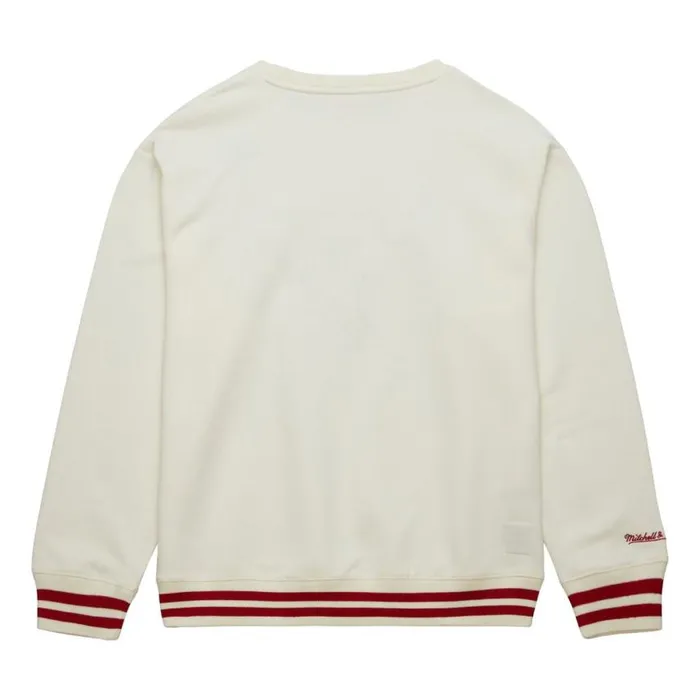 Mitchell and Ness Heritage Fleece Crew Vintage Logo Chicago Bulls Men Hoodies and Sweatshirts Mitchell and Ness Heritage Fleece Crew Vintage Logo Chicago Bulls Men Hoodies and Sweatshirts