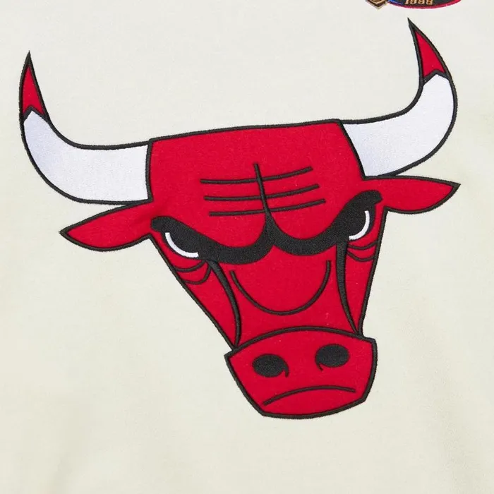 Mitchell and Ness Heritage Fleece Crew Vintage Logo Chicago Bulls Men Hoodies and Sweatshirts Mitchell and Ness Heritage Fleece Crew Vintage Logo Chicago Bulls Men Hoodies and Sweatshirts