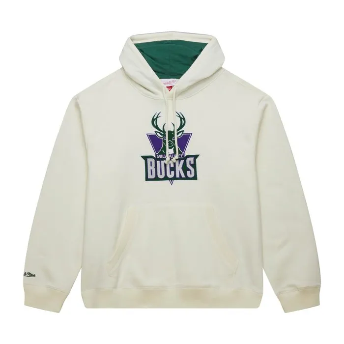 Mitchell and Ness Heritage Fleece Hoodie Vintage Logo Milwaukee Bucks Men Hoodies and Sweatshirts Mitchell and Ness Heritage Fleece Hoodie Vintage Logo Milwaukee Bucks Men Hoodies and Sweatshirts