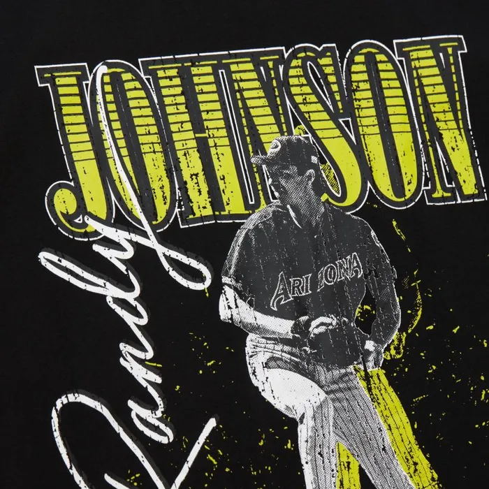Mitchell and Ness HW Neon Pop Player SS Tee Vintage Logo Arizona Diamondbacks Randy Johnson Men TShirts and Tops Mitchell and Ness HW Neon Pop Player SS Tee Vintage Logo Arizona Diamondbacks Randy Johnson Men TShirts and Tops