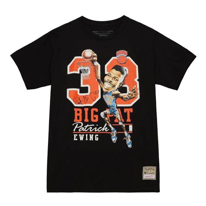 Mitchell and Ness HWC Caricatures New York Knicks Patrick Ewing Men TShirts and Tops Mitchell and Ness HWC Caricatures New York Knicks Patrick Ewing Men TShirts and Tops