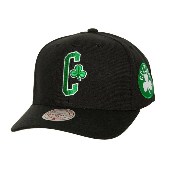 Mitchell and Ness Icon Grail Pro Snapback Boston Celtics Men Hats and Headwear Mitchell and Ness Icon Grail Pro Snapback Boston Celtics Men Hats and Headwear