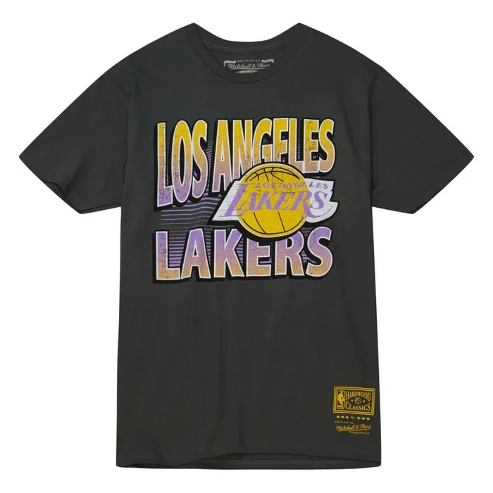 Mitchell and Ness Incline Stacked Tee Los Angeles Lakers Men TShirts and Tops Mitchell and Ness Incline Stacked Tee Los Angeles Lakers Men TShirts and Tops