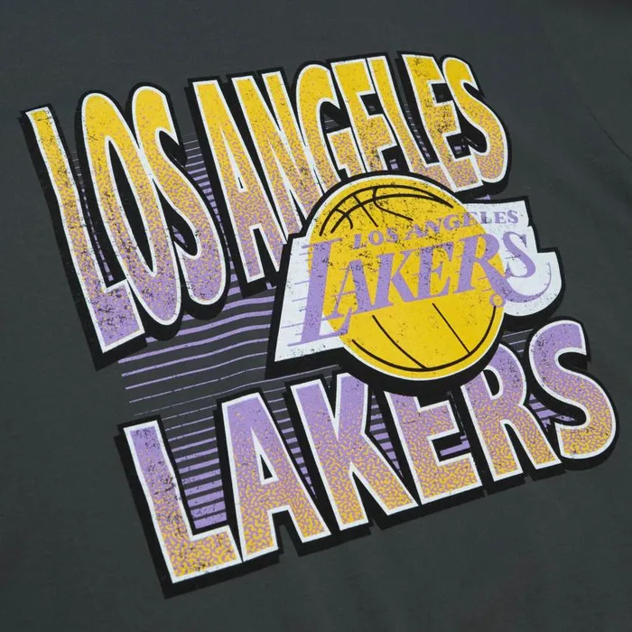 Mitchell and Ness Incline Stacked Tee Los Angeles Lakers Men TShirts and Tops Mitchell and Ness Incline Stacked Tee Los Angeles Lakers Men TShirts and Tops