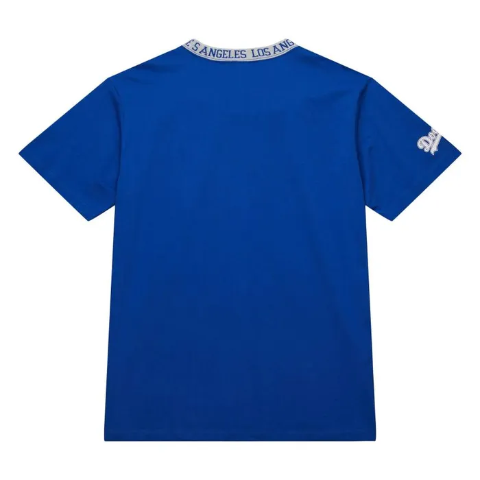 Mitchell and Ness Jacquard Ringer SS Tee Vintage Logo Los Angeles Dodgers Men TShirts and Tops Mitchell and Ness Jacquard Ringer SS Tee Vintage Logo Los Angeles Dodgers Men TShirts and Tops
