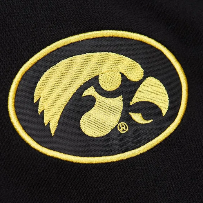 Mitchell and Ness Jaquard Ringer SS Tee Current Logo University Of Iowa Men TShirts and Tops Mitchell and Ness Jaquard Ringer SS Tee Current Logo University Of Iowa Men TShirts and Tops