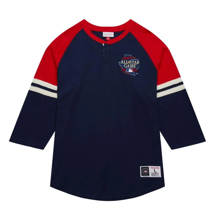 Mitchell and Ness Legendary Slub Henley Current Logo AllStar MLB Men TShirts and Tops Mitchell and Ness Legendary Slub Henley Current Logo AllStar MLB Men TShirts and Tops