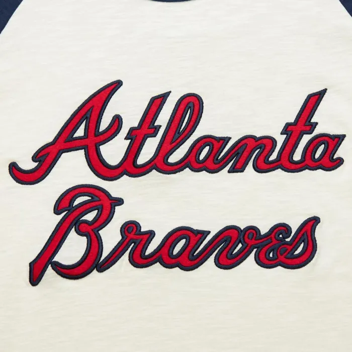 Mitchell and Ness Legendary Slub LS Current Logo Atlanta Braves Men TShirts and Tops Mitchell and Ness Legendary Slub LS Current Logo Atlanta Braves Men TShirts and Tops