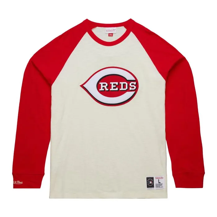 Mitchell and Ness Legendary Slub LS Current Logo Cincinnati Reds Men TShirts and Tops Mitchell and Ness Legendary Slub LS Current Logo Cincinnati Reds Men TShirts and Tops