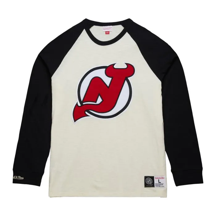 Mitchell and Ness Legendary Slub LS Current Logo New Jersey Devils Men TShirts and Tops Mitchell and Ness Legendary Slub LS Current Logo New Jersey Devils Men TShirts and Tops