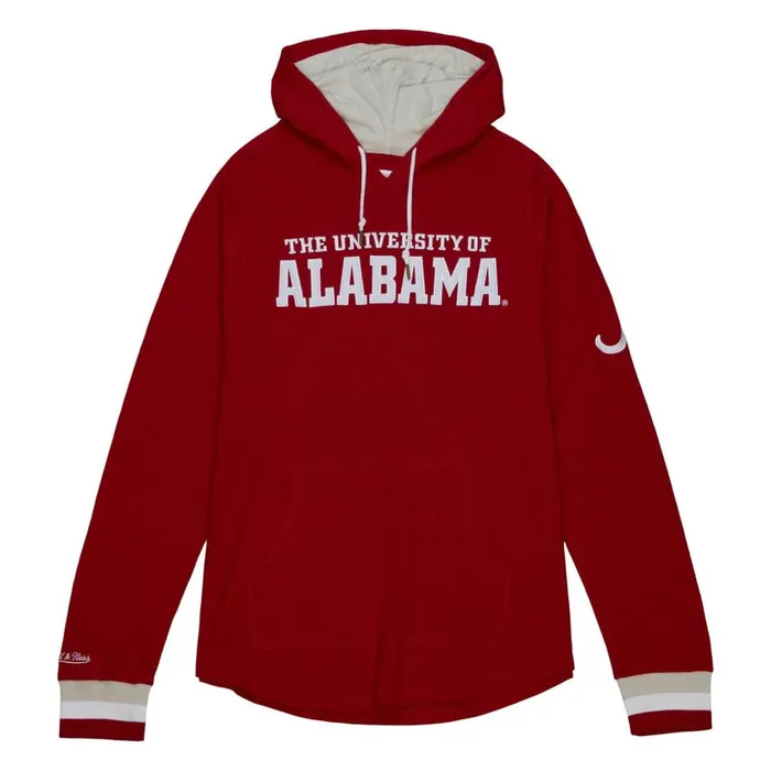Mitchell and Ness Legendary Slub LS Hoodie University Of Alabama Men Hoodies and Sweatshirts Mitchell and Ness Legendary Slub LS Hoodie University Of Alabama Men Hoodies and Sweatshirts