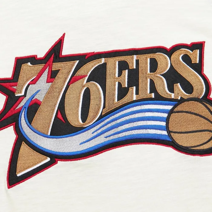 Mitchell and Ness Legendary Slub LS Vintage Logo Philadelphia 76ers Men TShirts and Tops Mitchell and Ness Legendary Slub LS Vintage Logo Philadelphia 76ers Men TShirts and Tops