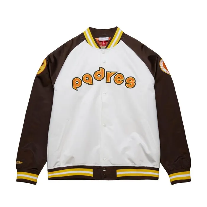 Mitchell and Ness Legends Sublimated Lightweight Satin Jacket San Diego Padres Tony Gwynn Men Jackets and Outerwear Mitchell and Ness Legends Sublimated Lightweight Satin Jacket San Diego Padres Tony Gwynn Men Jackets and Outerwear