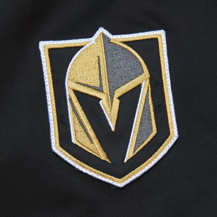 Mitchell and Ness Lightweight Satin Bomber Current Logo Vegas Golden Knights Men Jackets and Outerwear Mitchell and Ness Lightweight Satin Bomber Current Logo Vegas Golden Knights Men Jackets and Outerwear