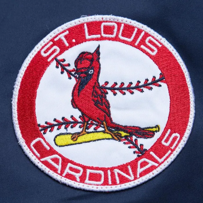 Mitchell and Ness Lightweight Satin Bomber Vintage Logo St Louis Cardinals Men Jackets and Outerwear Mitchell and Ness Lightweight Satin Bomber Vintage Logo St Louis Cardinals Men Jackets and Outerwear