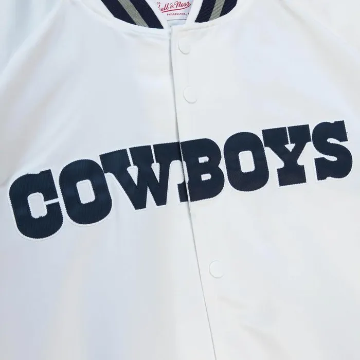 Mitchell and Ness Lighweight Satin Jacket Dallas Cowboys Men Jackets and Outerwear Mitchell and Ness Lighweight Satin Jacket Dallas Cowboys Men Jackets and Outerwear