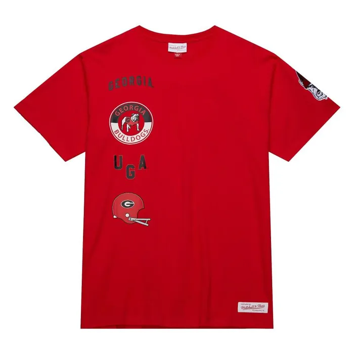 Mitchell and Ness MandN Hometown SS Tee Vintage Logo University Of Georgia Men TShirts and Tops Mitchell and Ness MandN Hometown SS Tee Vintage Logo University Of Georgia Men TShirts and Tops