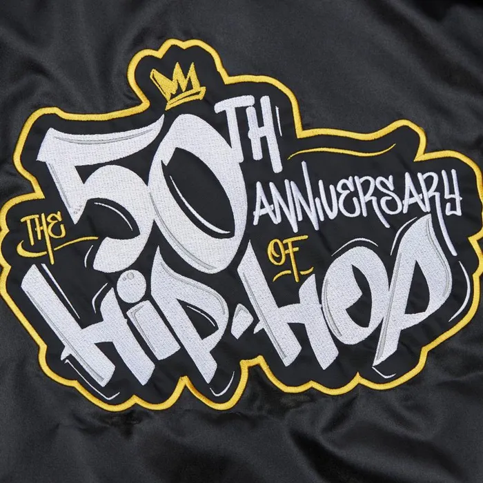 Mitchell and Ness MandN X 50th AOHH Bomber Jacket Men Jackets and Outerwear Mitchell and Ness MandN X 50th AOHH Bomber Jacket Men Jackets and Outerwear