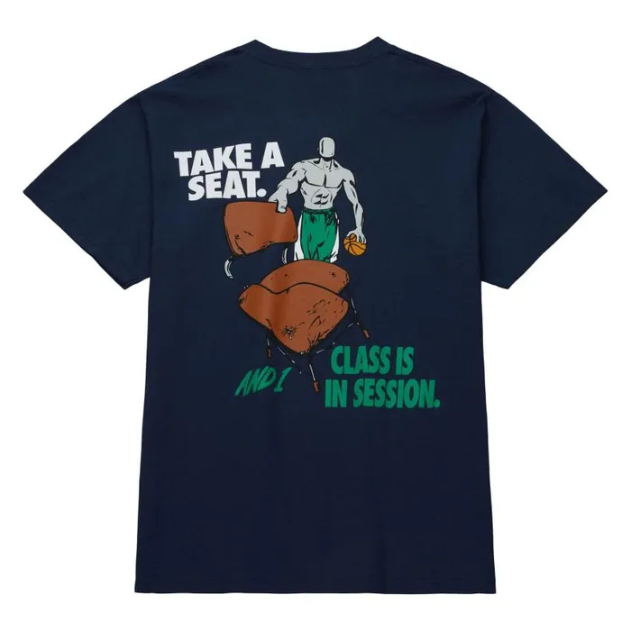 Mitchell and Ness MandN X AND1 Take A Seat Tee Men TShirts and Tops Mitchell and Ness MandN X AND1 Take A Seat Tee Men TShirts and Tops