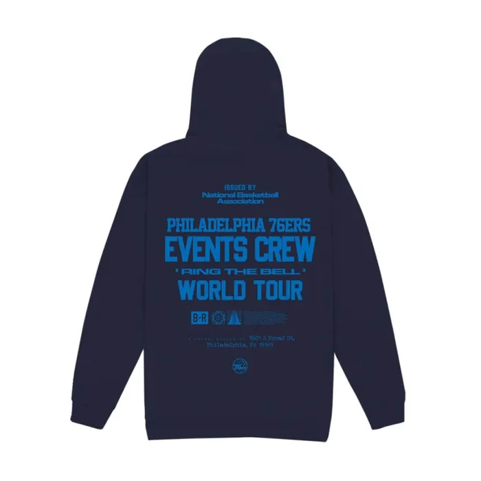 Mitchell and Ness MandN X BR Crew Hoodie Philadelphia 76ers Men Hoodies and Sweatshirts Mitchell and Ness MandN X BR Crew Hoodie Philadelphia 76ers Men Hoodies and Sweatshirts