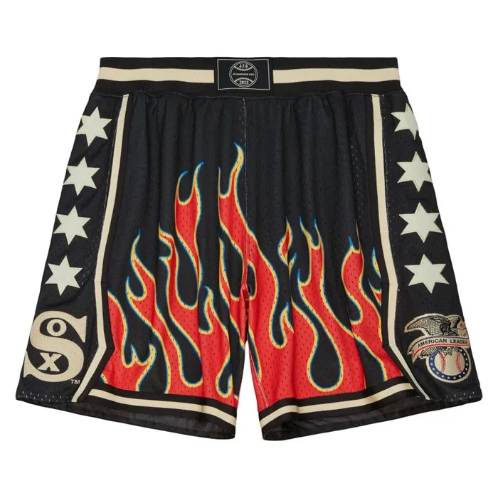 Mitchell and Ness MandN X JFG Flame Shorts Chicago White Sox Men Shorts